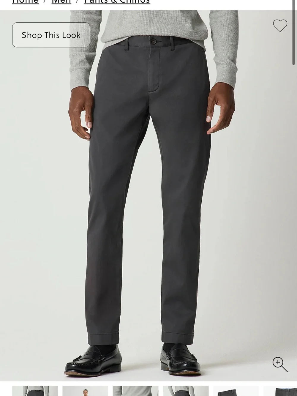 Jcrew chino straight ash grey 31x30